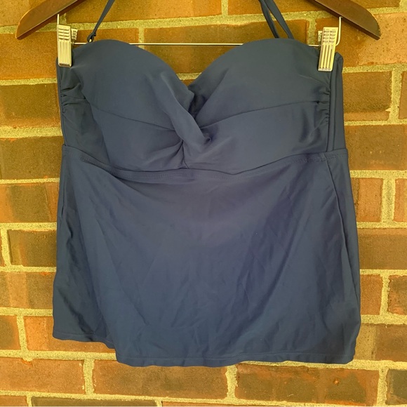Catalina Navy Blue Swim Top Removeable Strap Women’s Large NEW - Picture 2 of 6